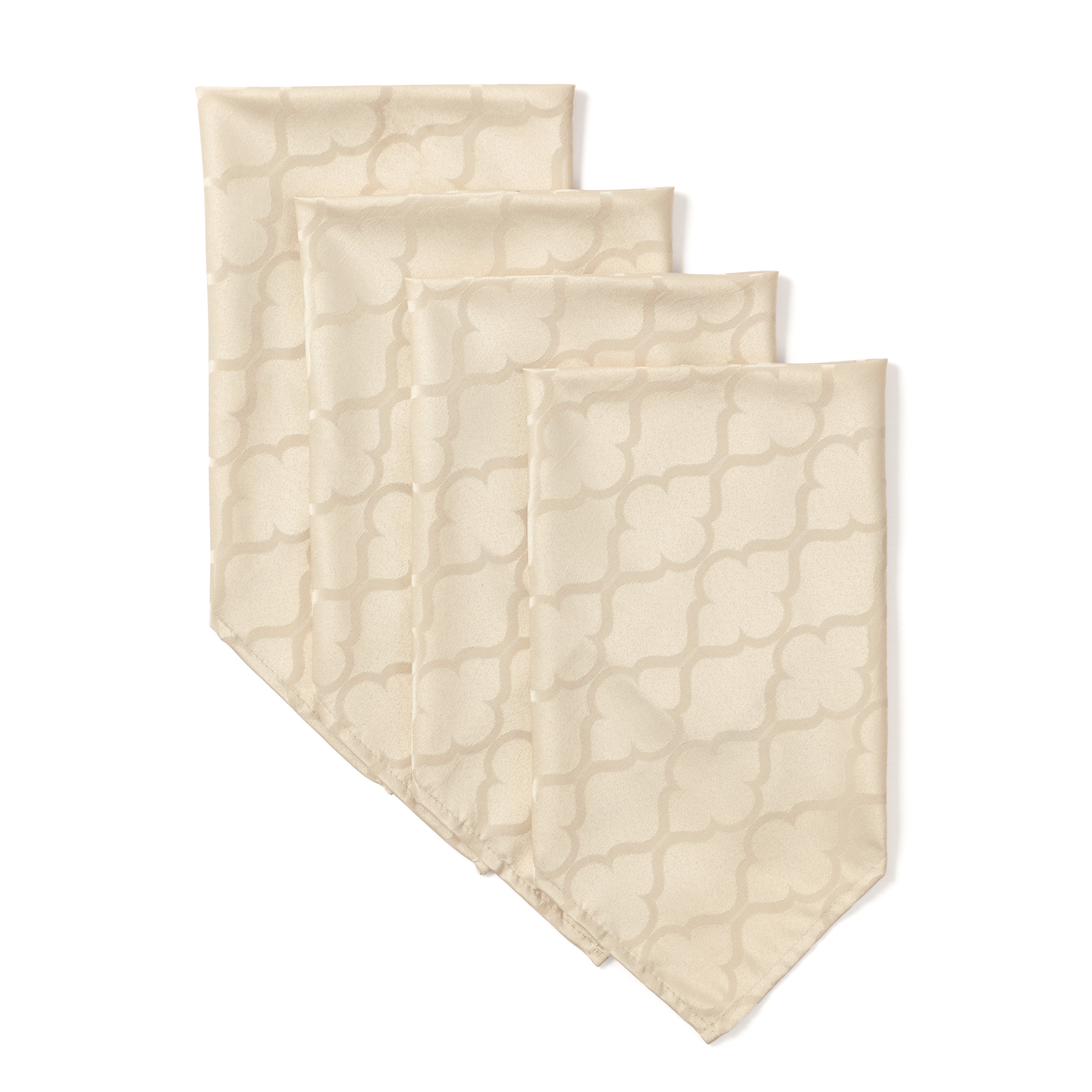 Modena Lattice Geometric Fabric Napkins - 4 Pack
