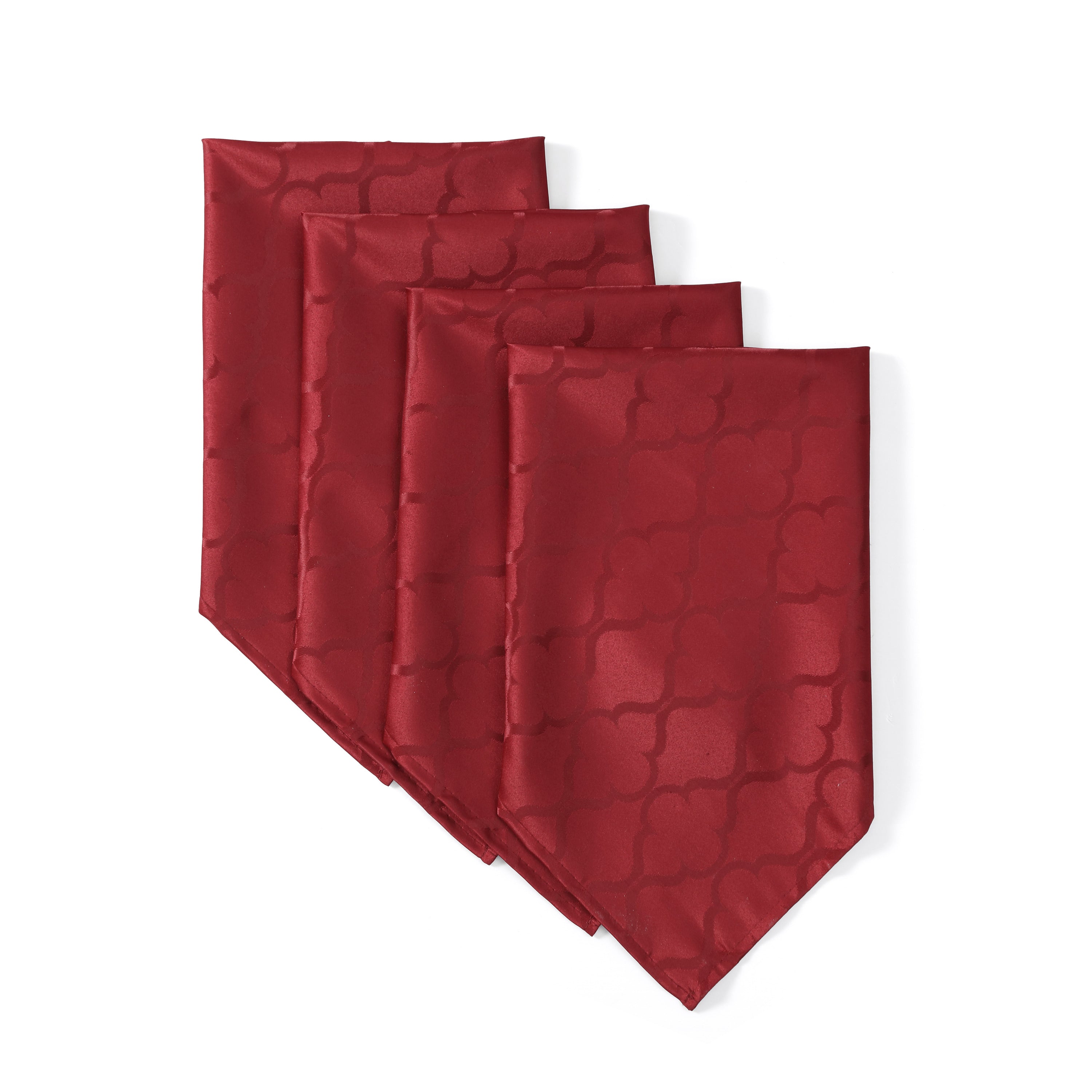 Modena Lattice Geometric Fabric Napkins - 4 Pack