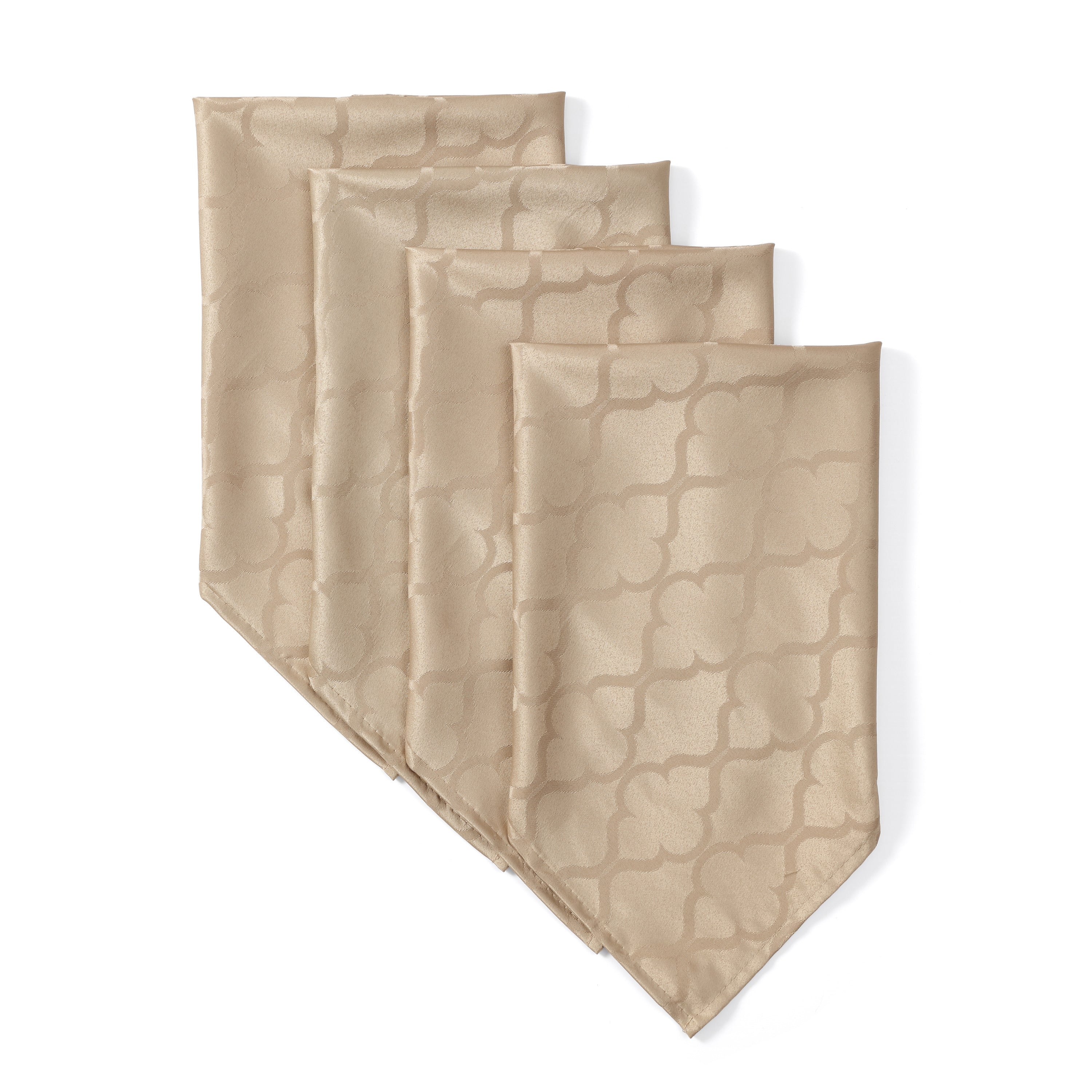 Modena Lattice Geometric Fabric Napkins - 4 Pack