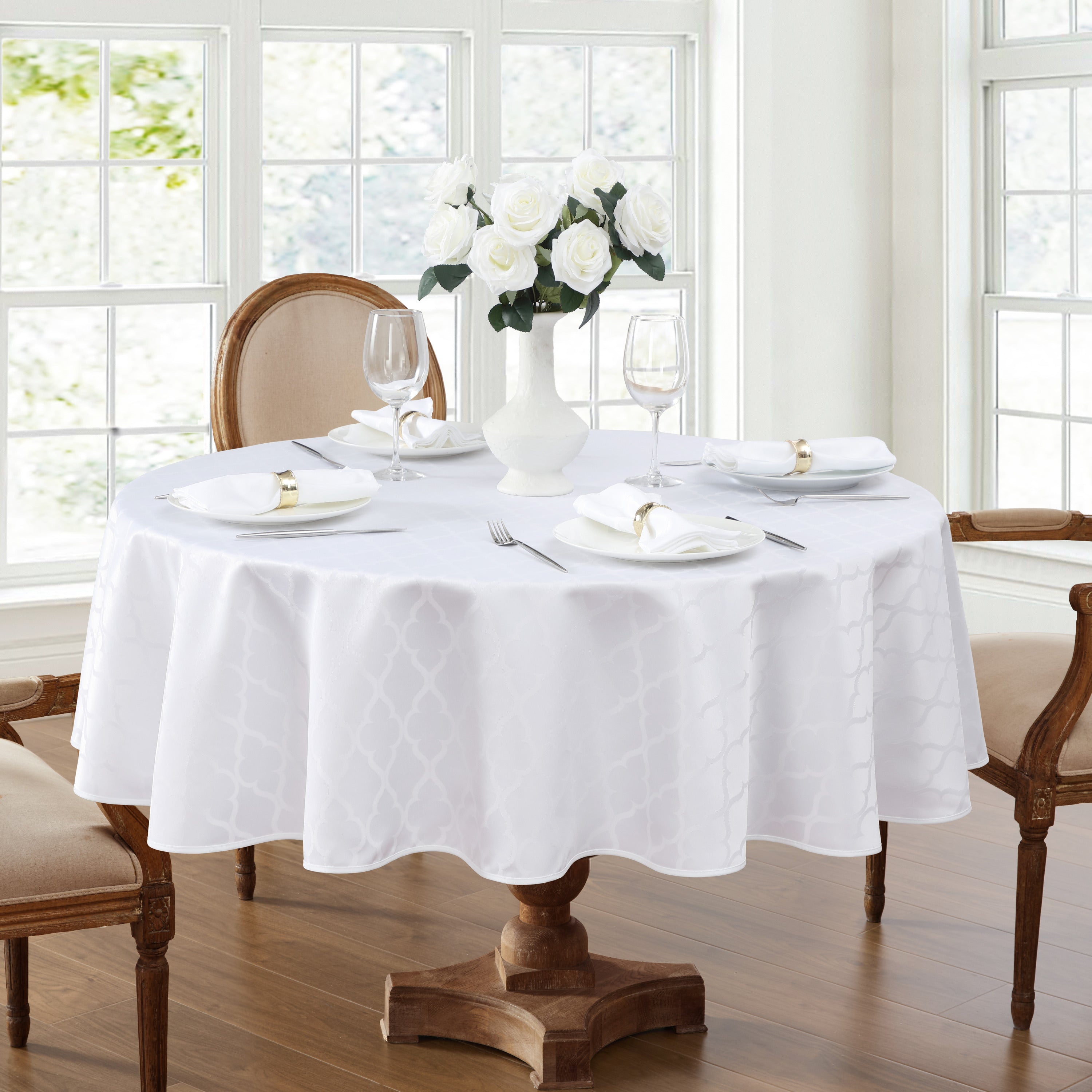 Modena Lattice Geometric Fabric Napkins - 4 Pack