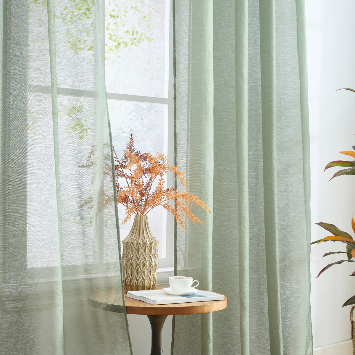 Victoria Semi-Sheer Grommet Curtain Panels