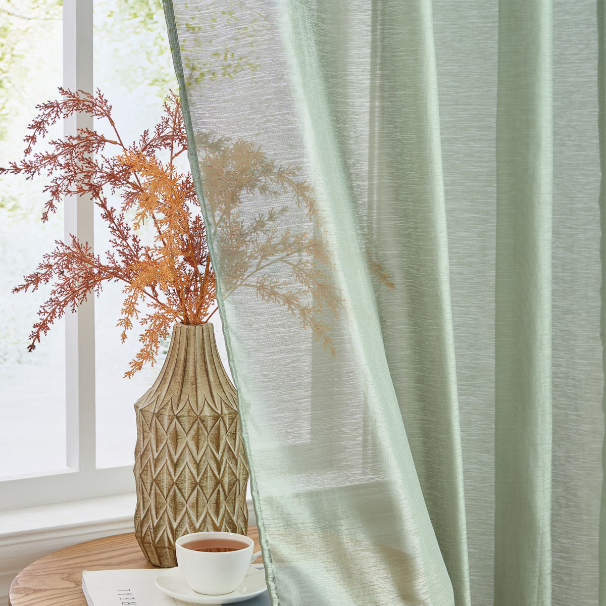 Victoria Semi-Sheer Grommet Curtain Panels