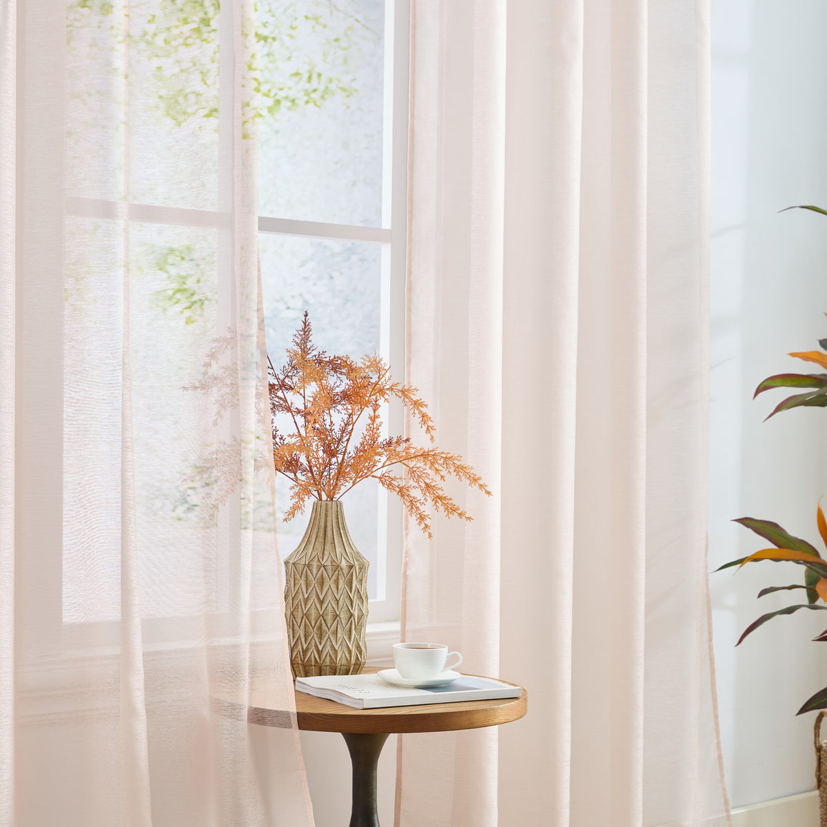 Victoria Semi-Sheer Grommet Curtain Panels