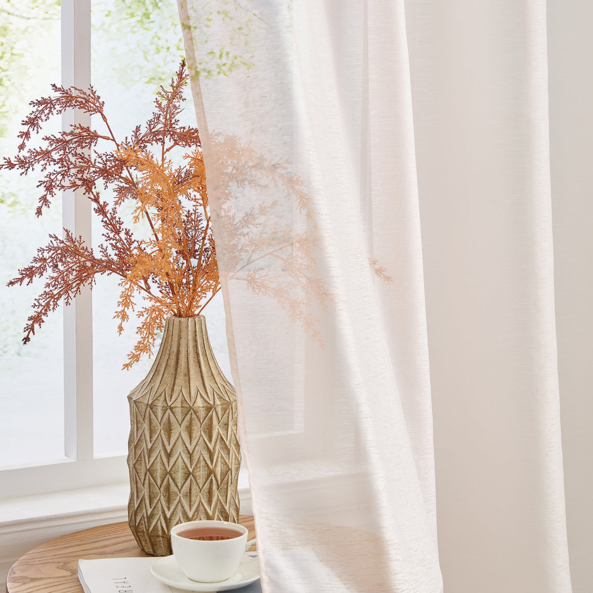 Victoria Semi-Sheer Grommet Curtain Panels