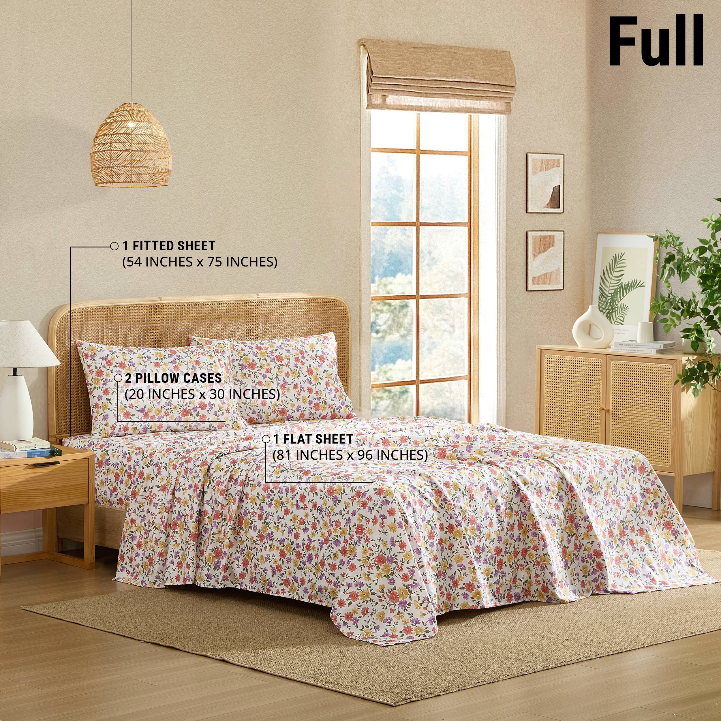 Red Ditsy Bed Sheets