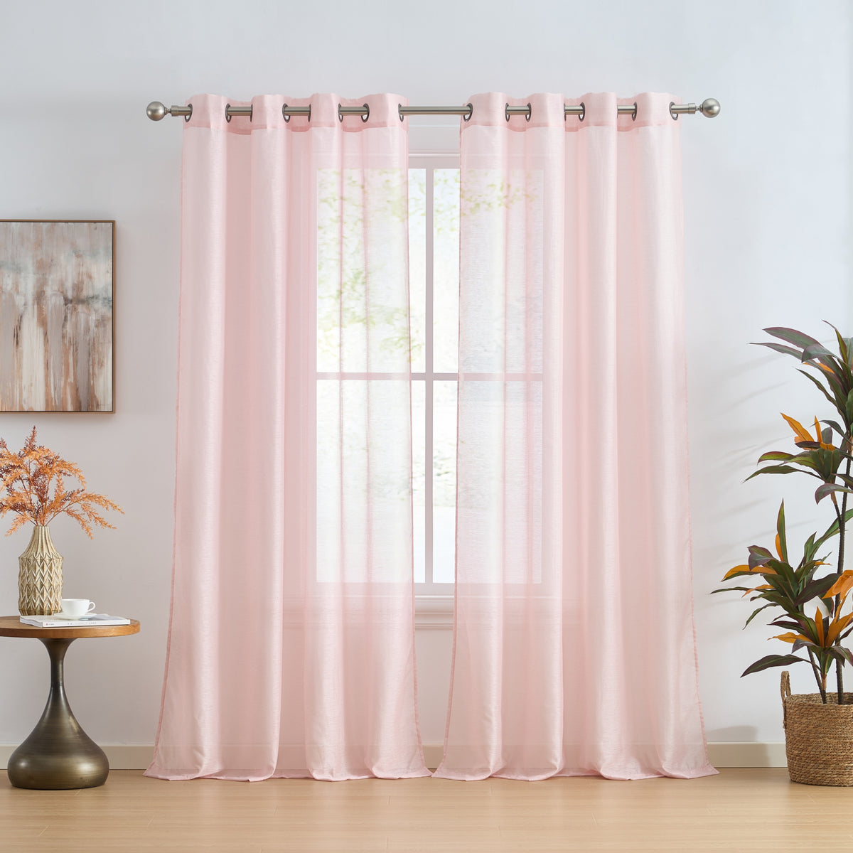 Victoria Semi-Sheer Grommet Curtain Panels