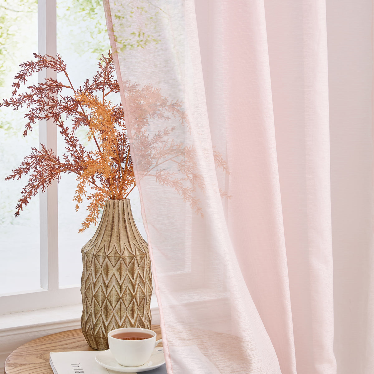 Victoria Semi-Sheer Grommet Curtain Panels