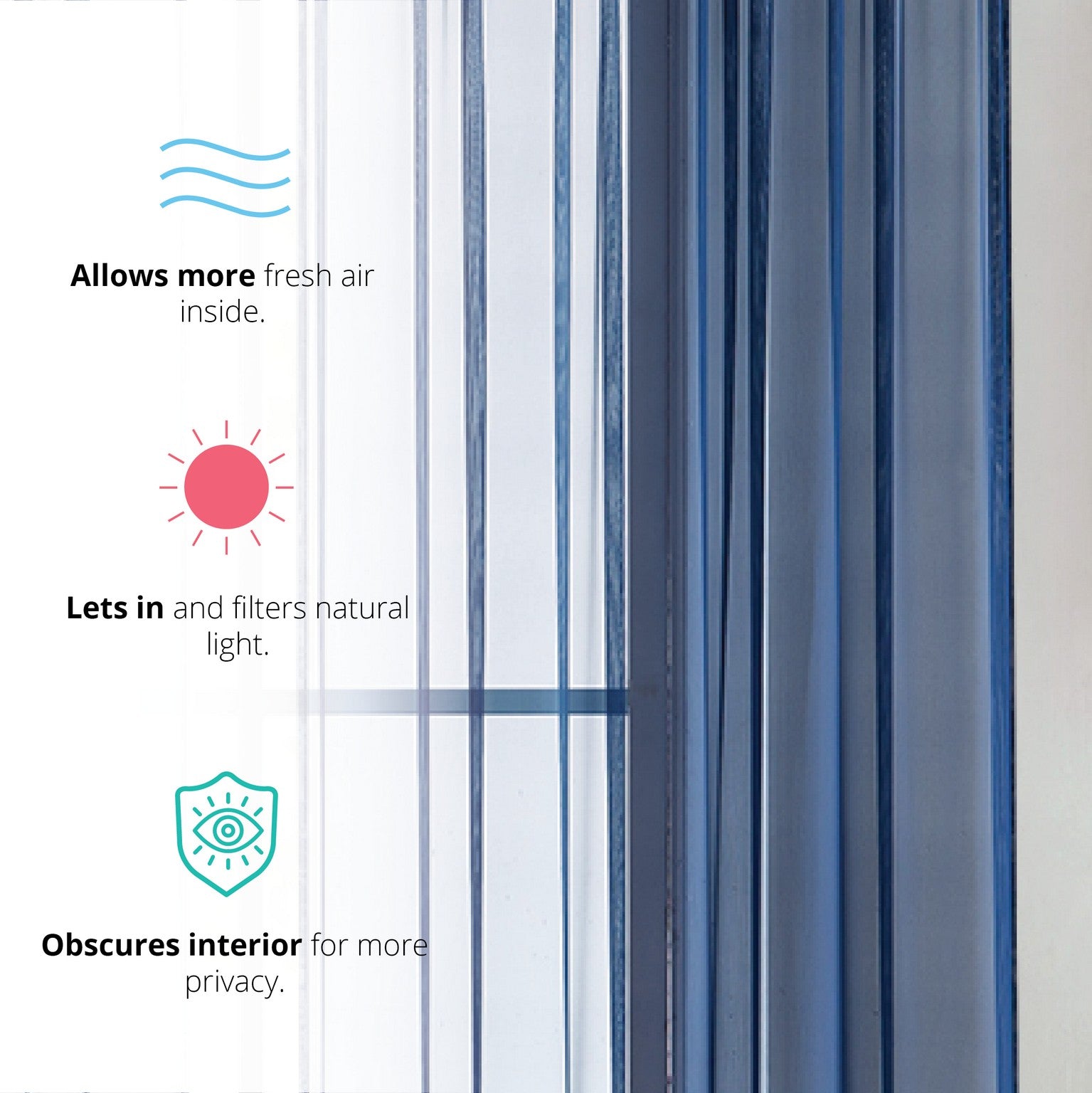 Lucento Sheer Voile Rod Pocket Curtain Panels - Set of 4