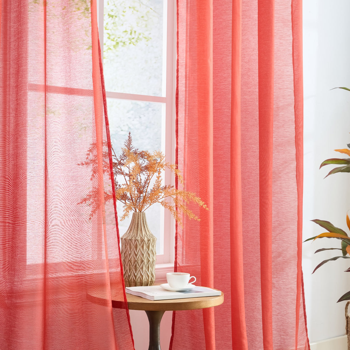Victoria Semi-Sheer Grommet Curtain Panels