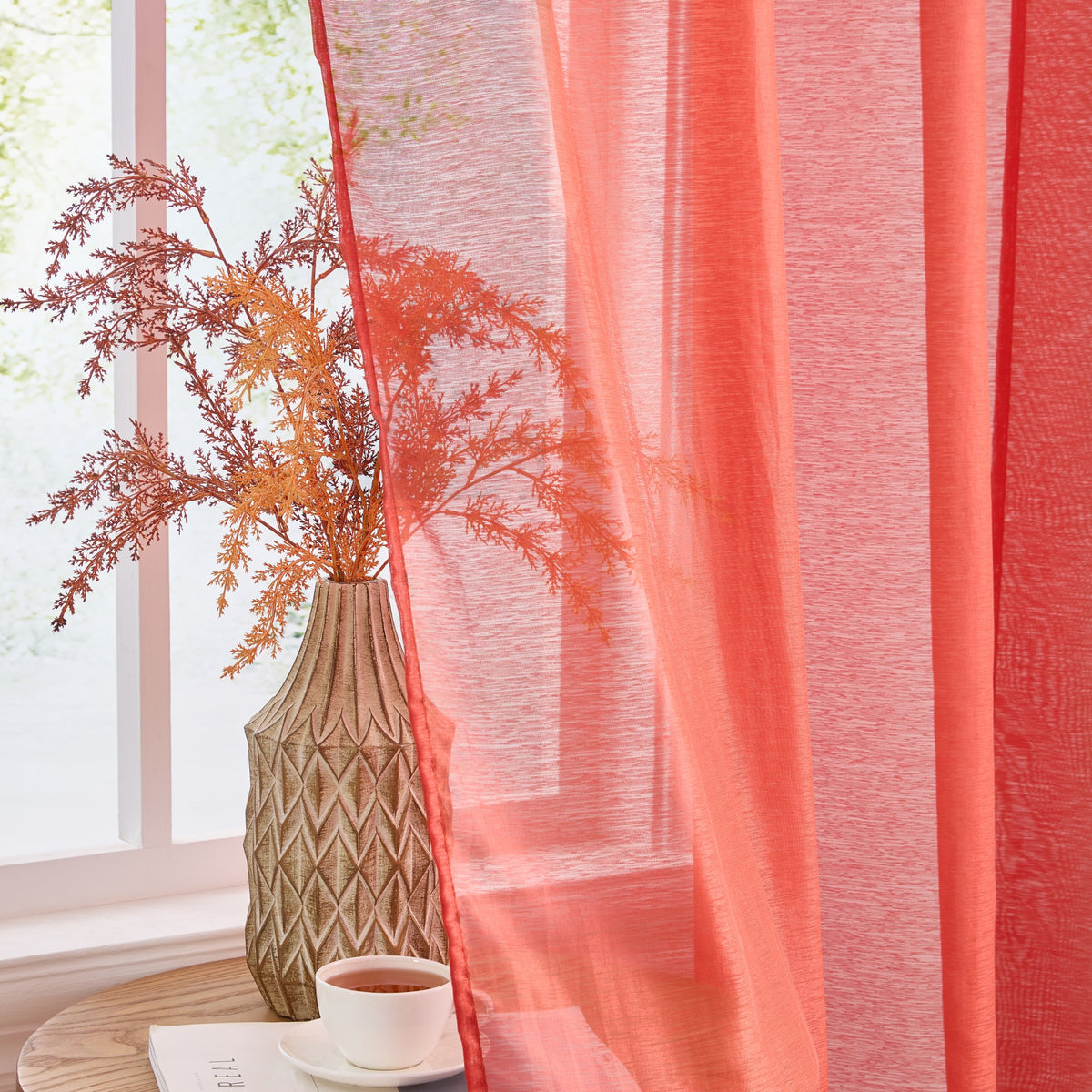 Victoria Semi-Sheer Grommet Curtain Panels