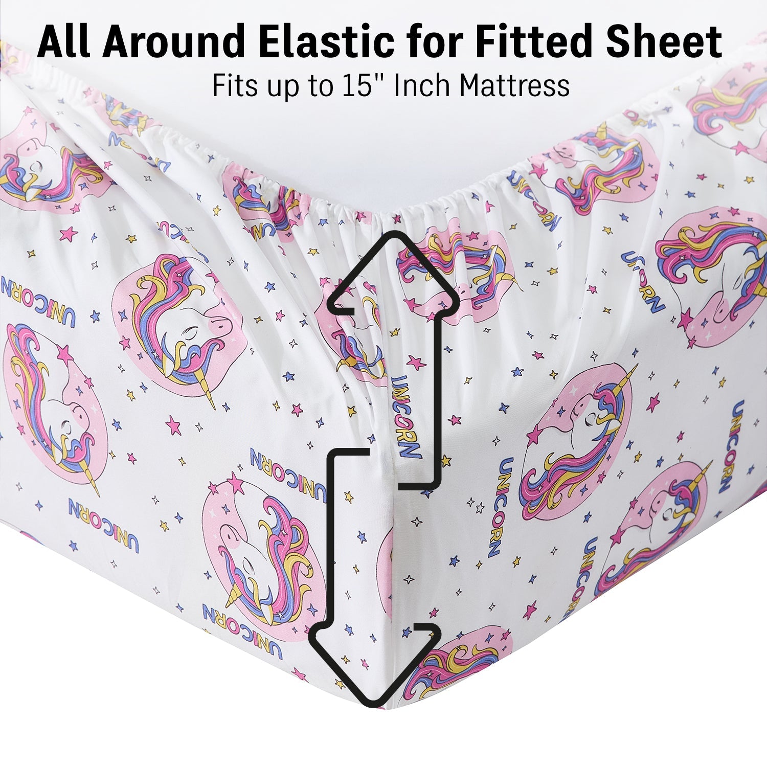 Unicorn Girls Kids Bed Sheets