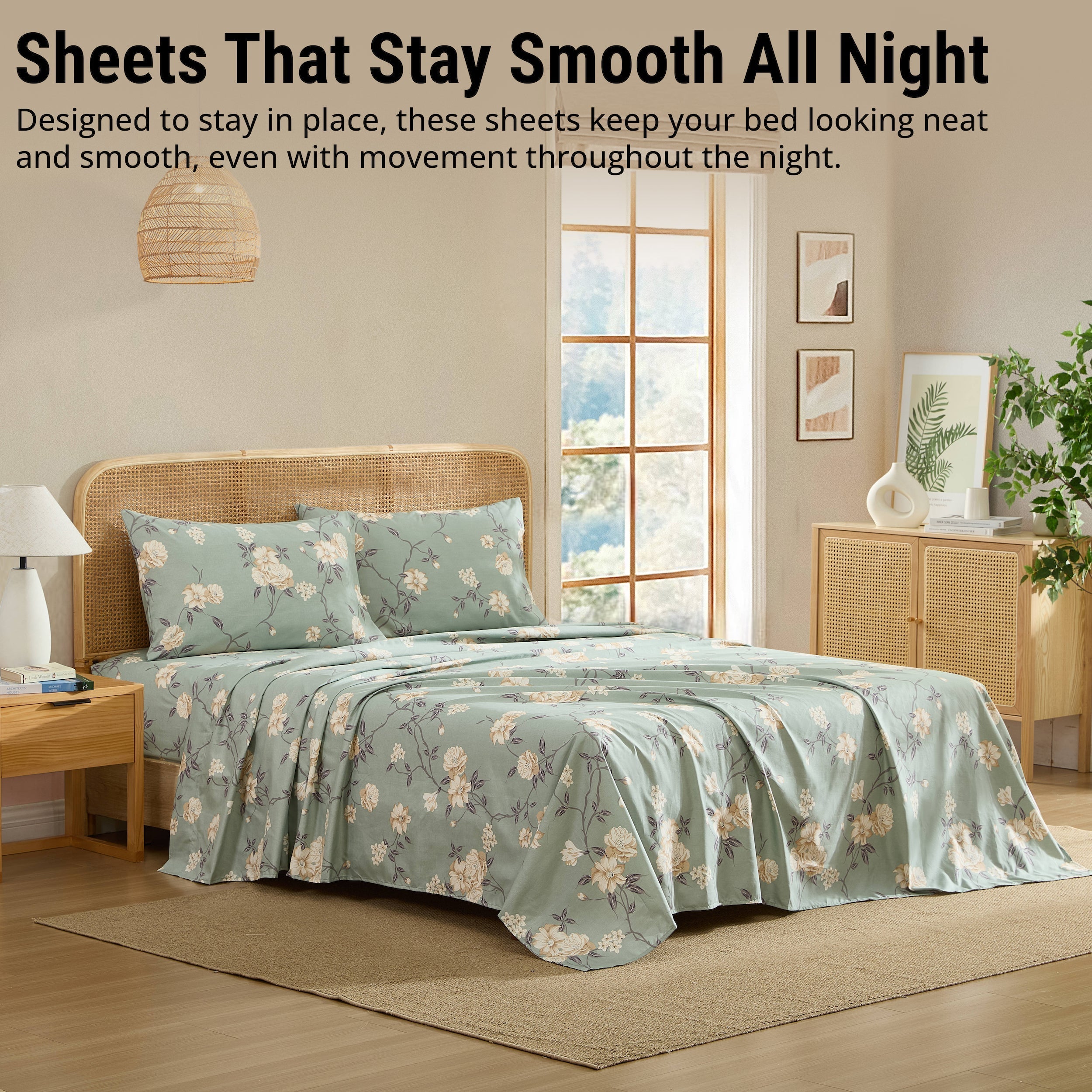 Vintage Green Bed Sheets