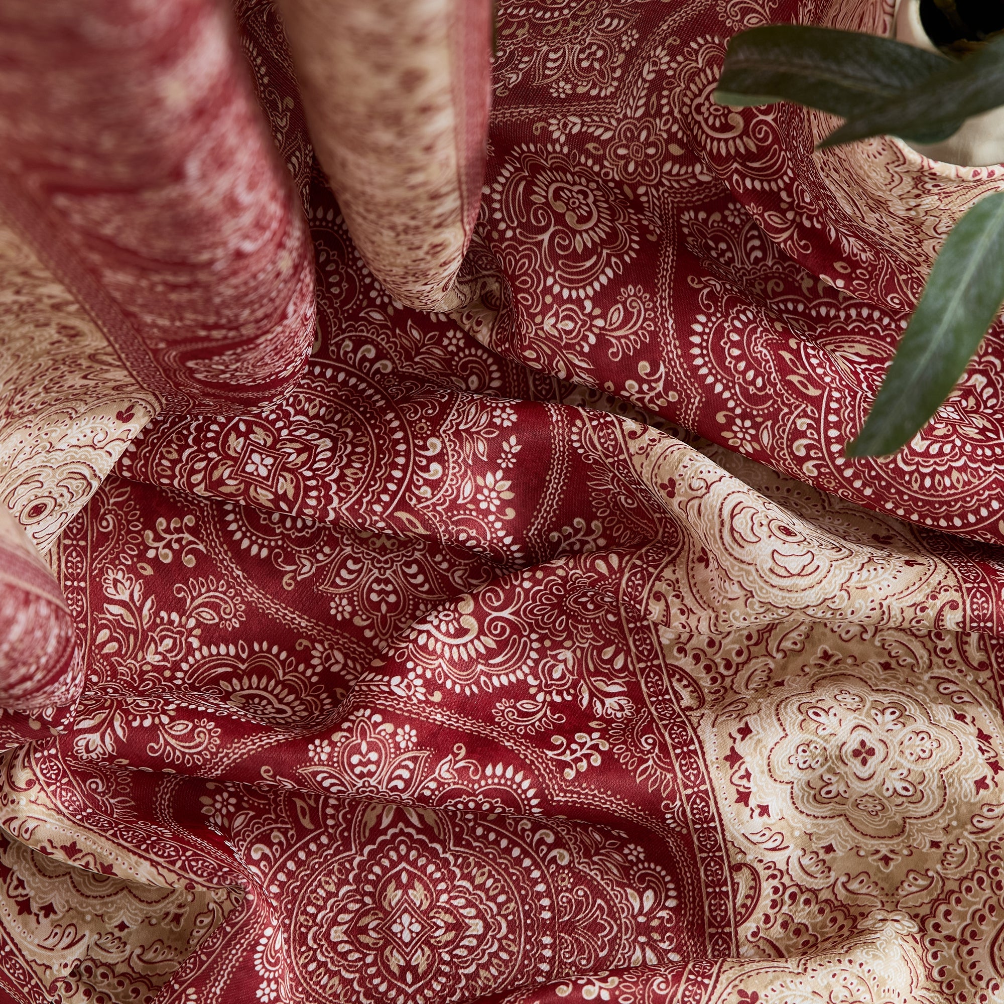 William Boho Damask Striped Curtains - Set of 2