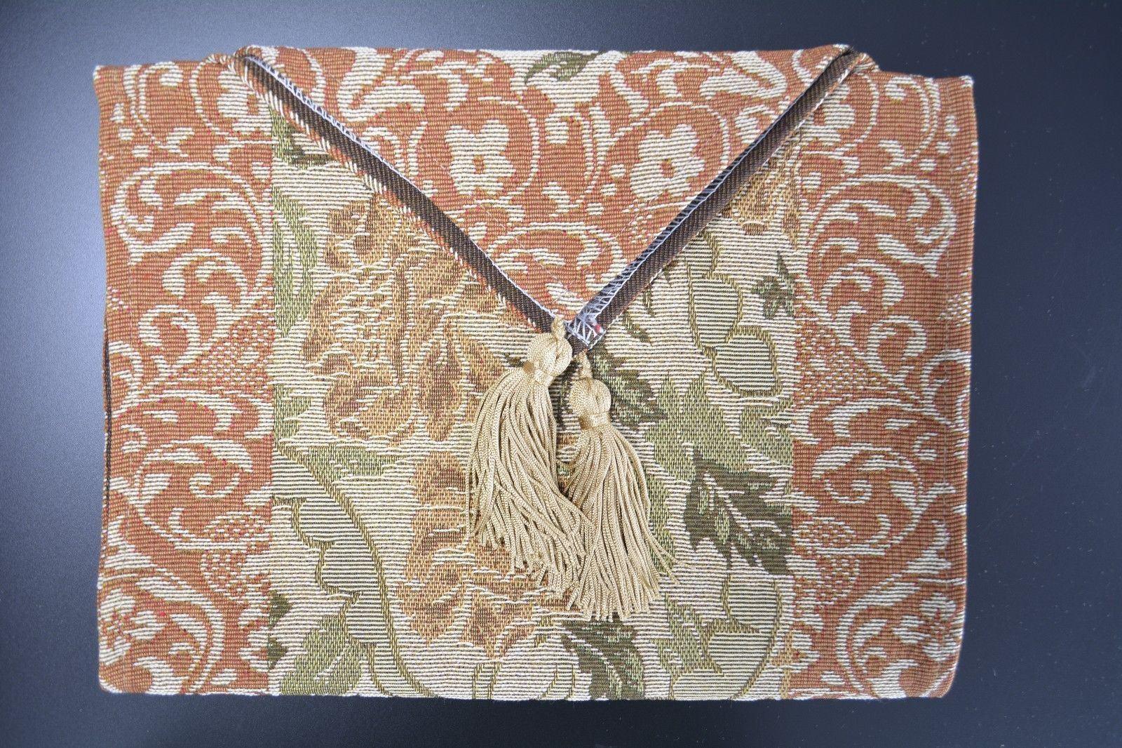 Floral Nature Garden Beige Orange Spices Tapestry Table Runner (10072)