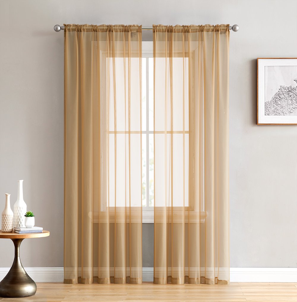 Lucento Sheer Rod Pocket Curtain Panels
