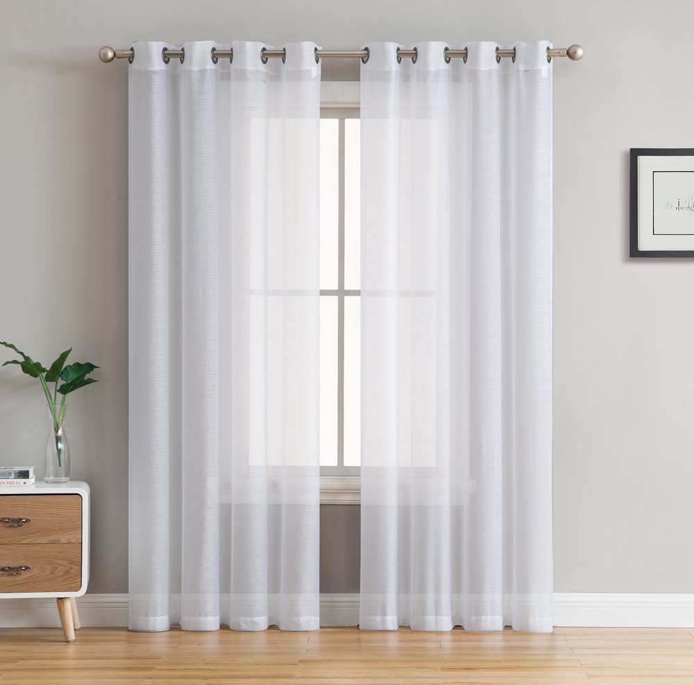 Victoria Semi-Sheer Grommet Curtain Panels