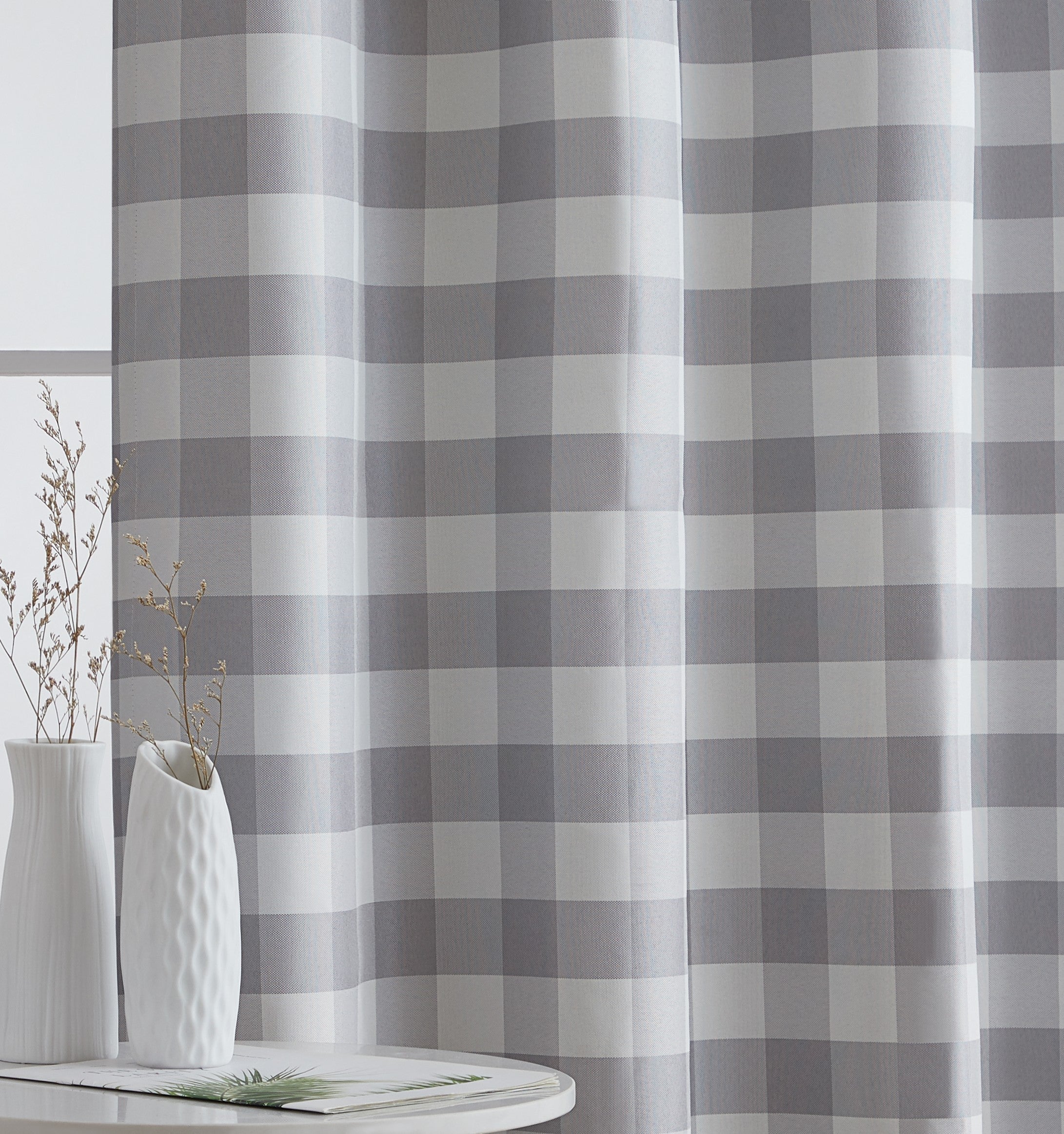 Buffalo Check Plaid Grommet Drapes Thermal Insulated Blackout