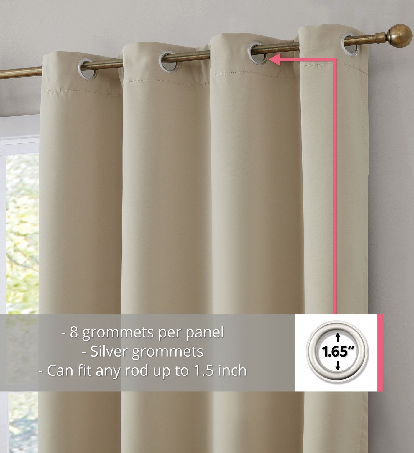 100% Blackout Curtains with Insulight Membrane