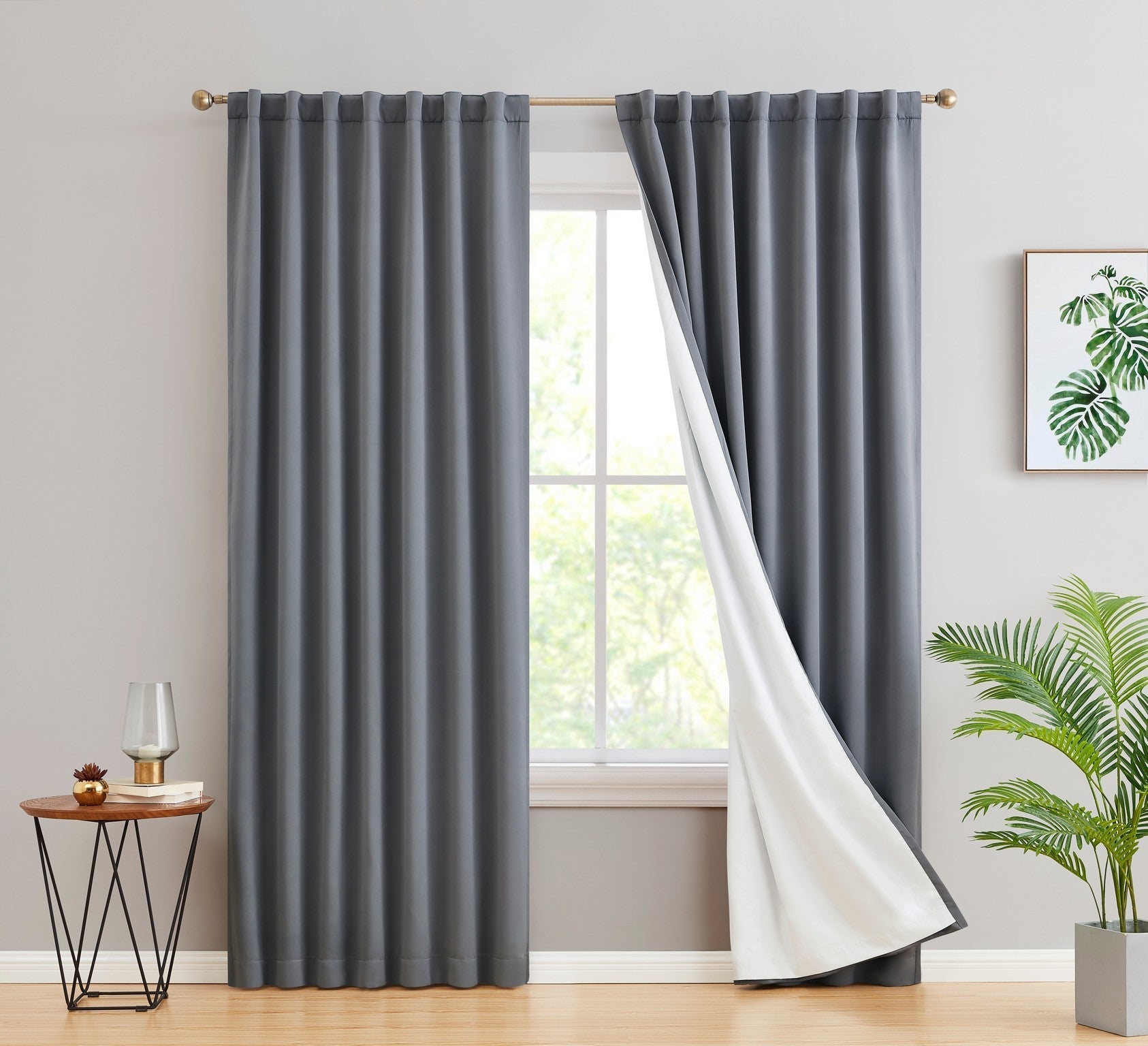 Lowes - 100% Blackout Curtains Dakota Hamilton with Insulight Membrane