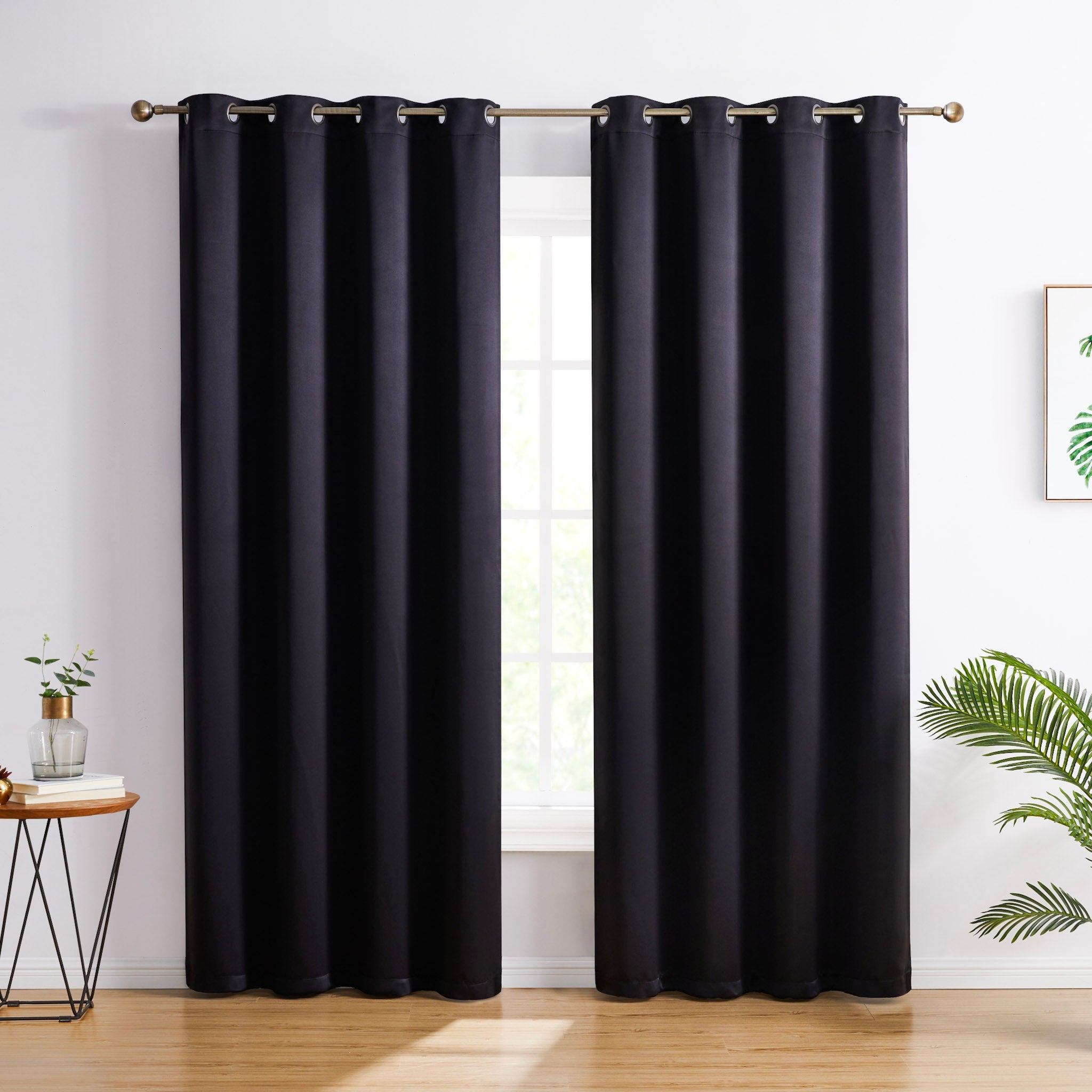 Oxford Room Darkening Grommet Curtain Panels