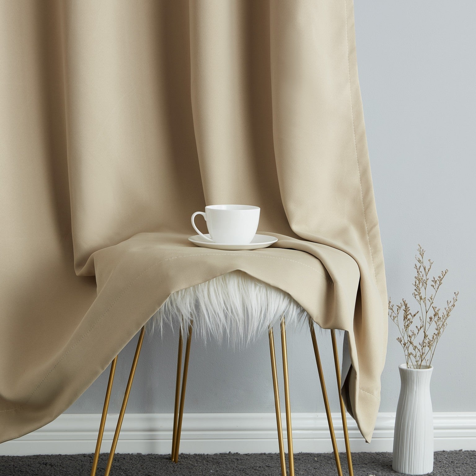 Lowes - 100% Blackout Curtains Dakota Hamilton with Insulight Membrane