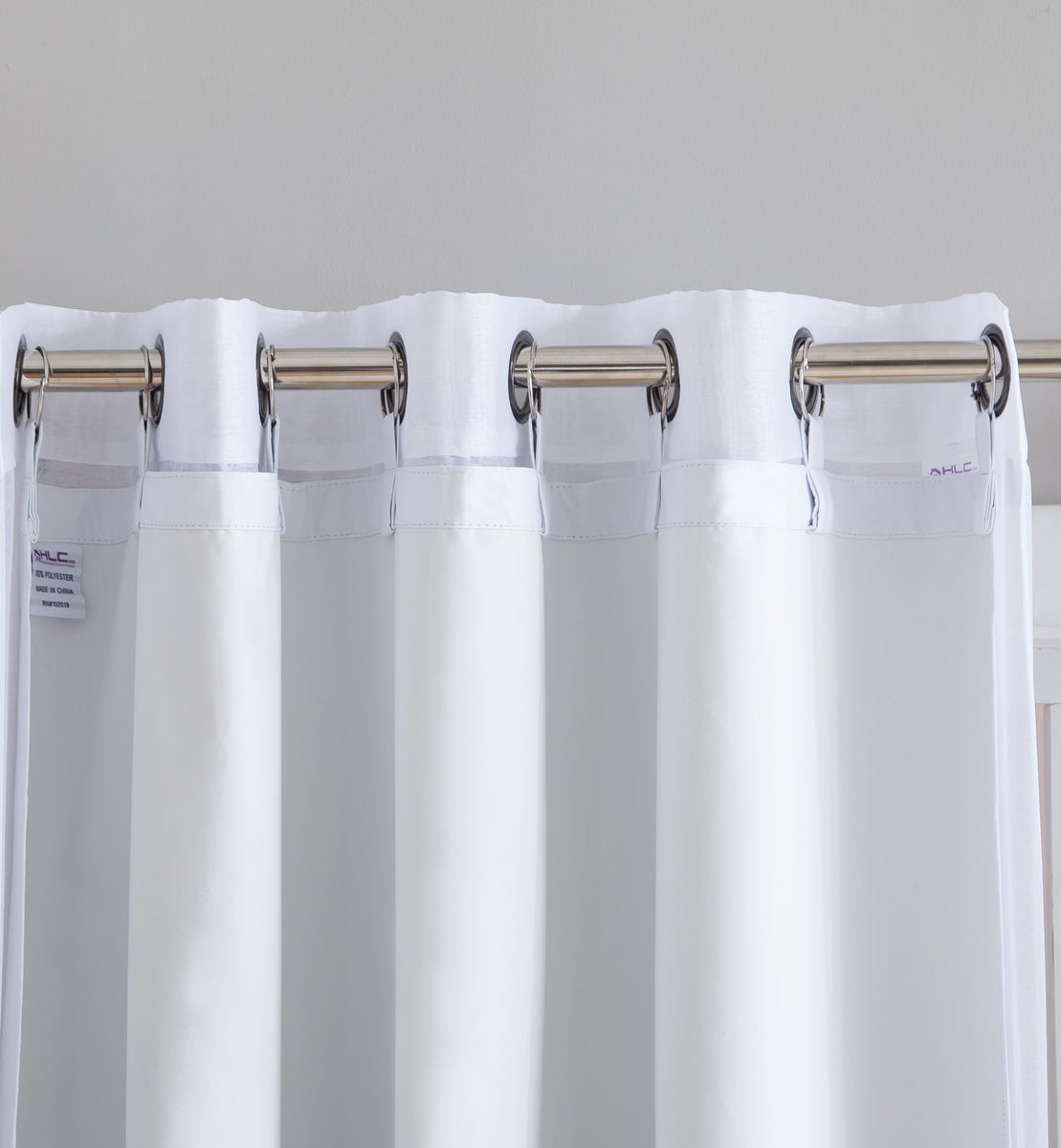 HLC.ME White Thermal Insulated 100% Blackout Window Liners for Curtains ...